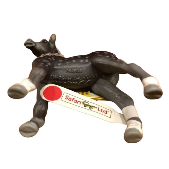 Safari Ltd Dapple Grey Arabian Foal Figure 3" W Tag 2307-29 Retired 1997 Vintage - Picture 5 of 12